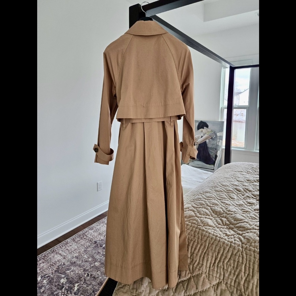 COS Tan Cotton Oversized Trench Coat in 36 - Picture 2 of 9